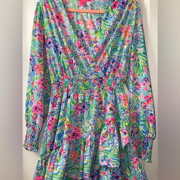 Lilly Pulitzer Christiana Stretch Dress Size 4 - Picture 4 of 7